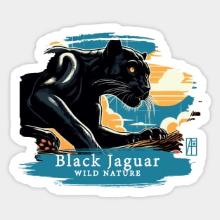 Black Jaguar - WILD NATURE - JAGUAR -7 Sticker